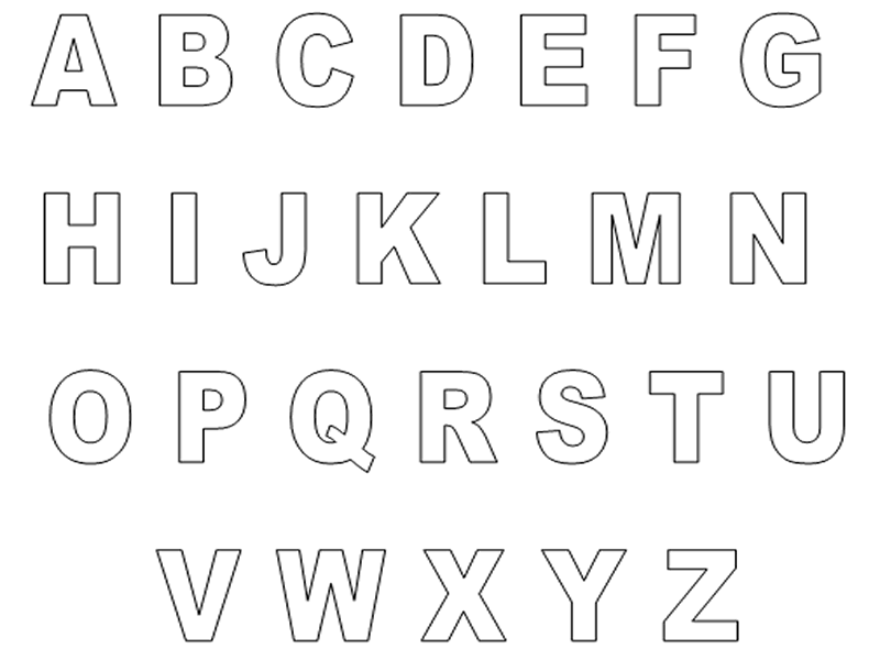 Abecedário Letras do Alfabeto para imprimir Como Fazer
